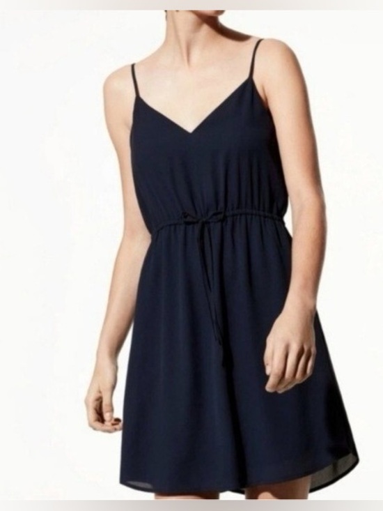 Aritzia Dresses & Skirts - Babaton Navy Spaghetti-Strap Mini Dress